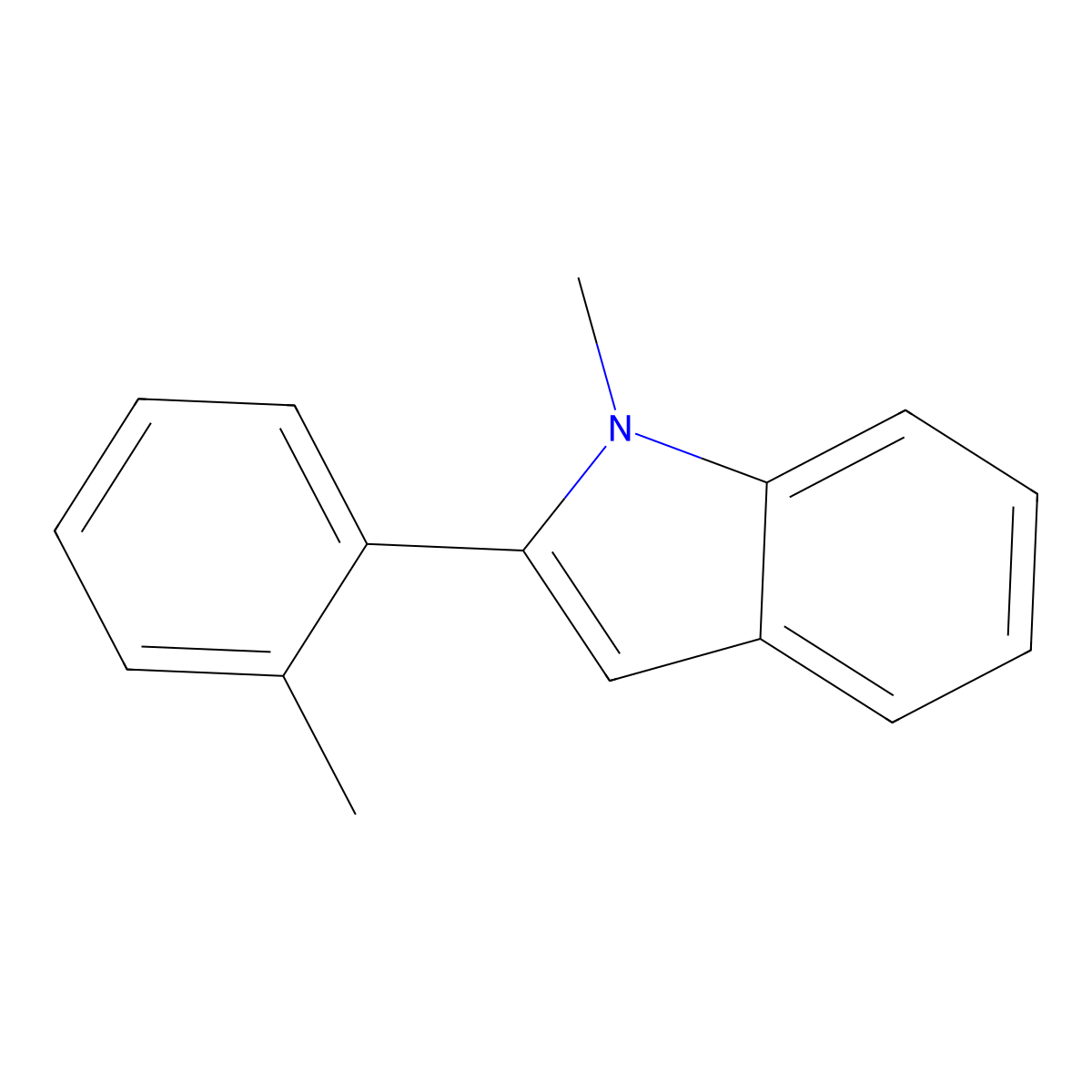1-Methyl-2-(o-tolyl)indole molecular structure, CAS 157427-49-1