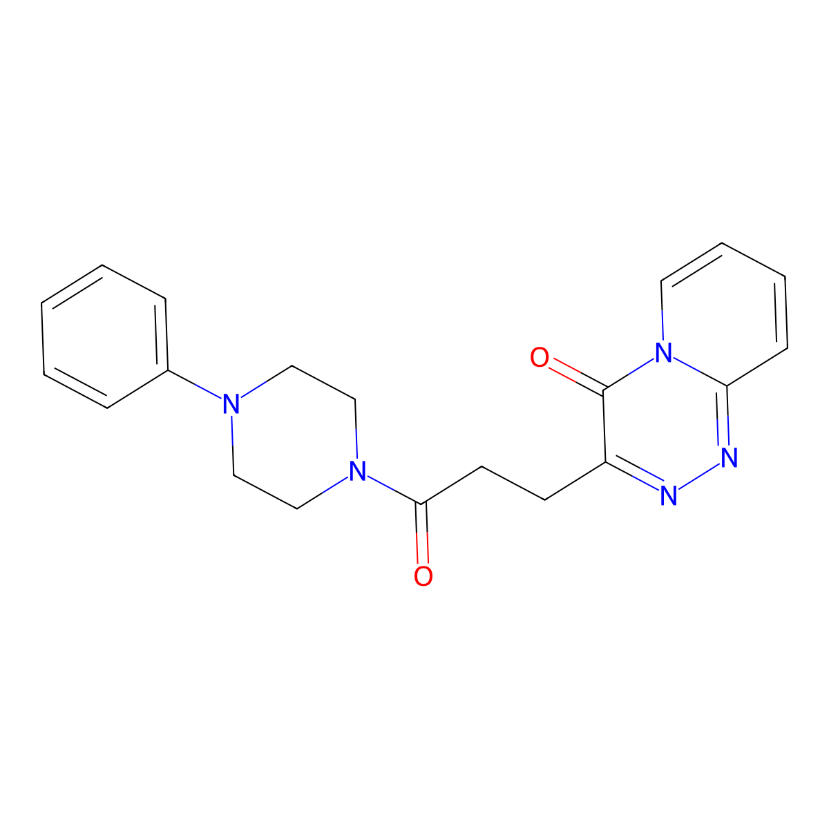 3-[3-oxo-3-(4-phenylpiperazino)propyl]-4H-pyrido[2,1-c][1,2,4]triazin-4-one molecular structure, CAS 1574291-83-0