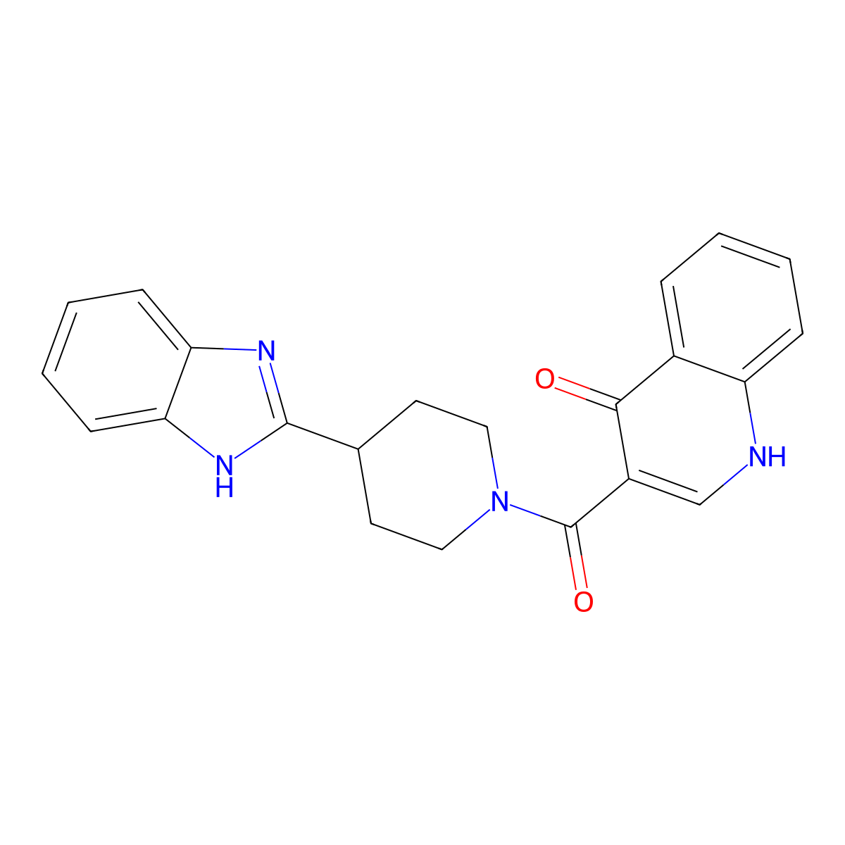 [4-(1H-benzimidazol-2-yl)piperidin-1-yl](4-hydroxyquinolin-3-yl)methanone molecular structure, CAS 1574292-89-9