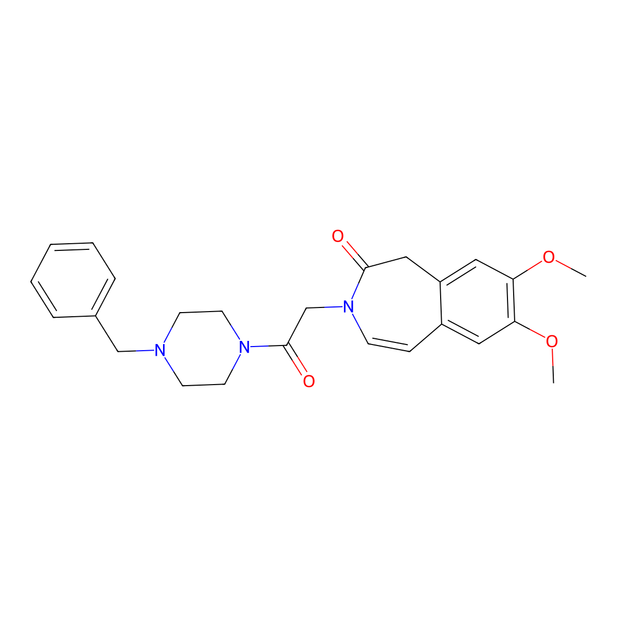 3-[2-(4-benzylpiperazin-1-yl)-2-oxoethyl]-7,8-dimethoxy-1,3-dihydro-2H-3-benzazepin-2-one molecular structure, CAS 1574292-95-7