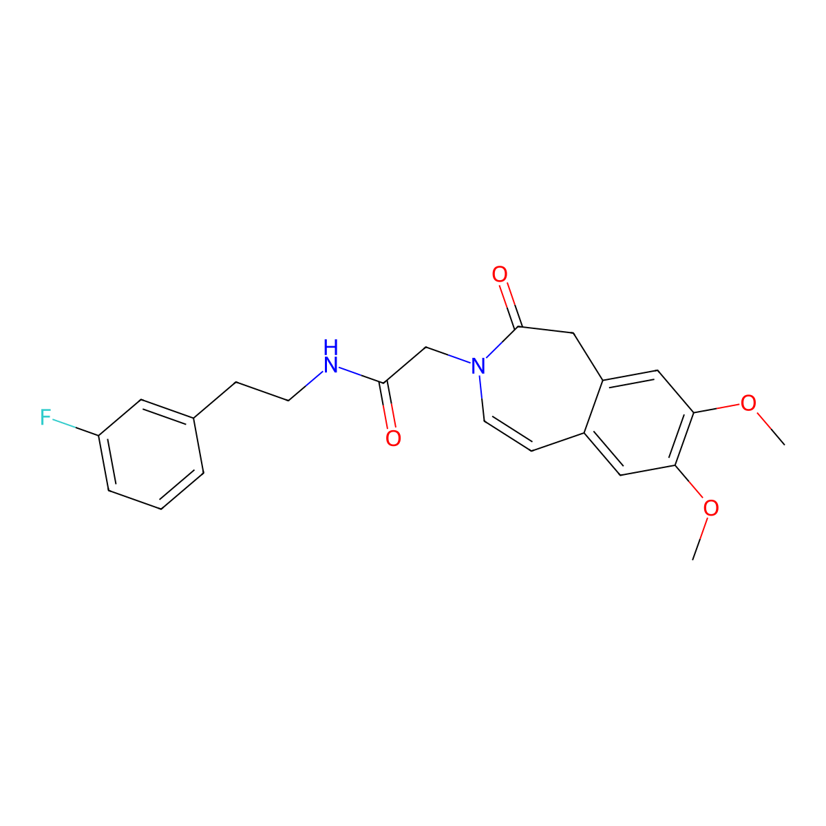 2-(7,8-dimethoxy-2-oxo-1,2-dihydro-3H-3-benzazepin-3-yl)-N-[2-(3-fluorophenyl)ethyl]acetamide molecular structure, CAS 1574295-55-8