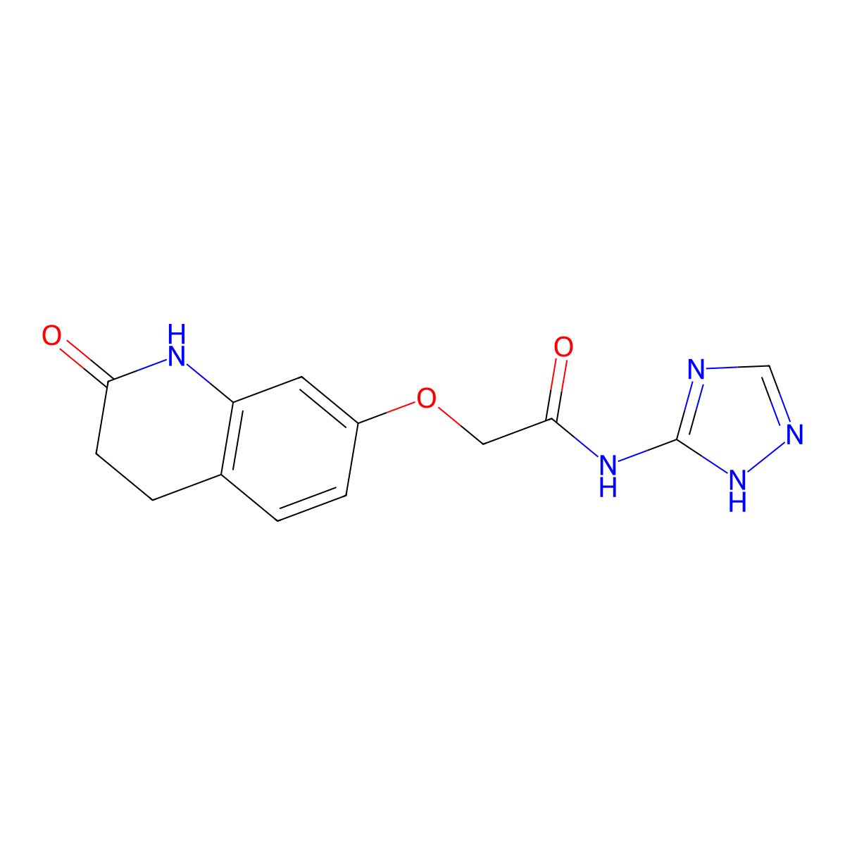 2-[(2-hydroxy-3,4-dihydroquinolin-7-yl)oxy]-N-(1H-1,2,4-triazol-3-yl)acetamide molecular structure, CAS 1574296-75-5