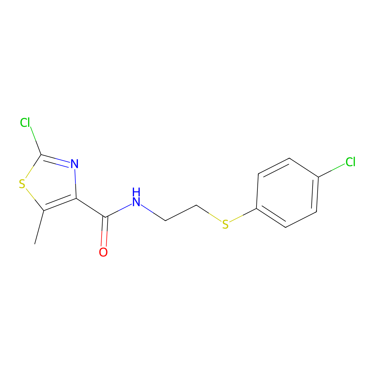 C13H12Cl2N2OS2 molecular structure, CAS 1574297-09-8