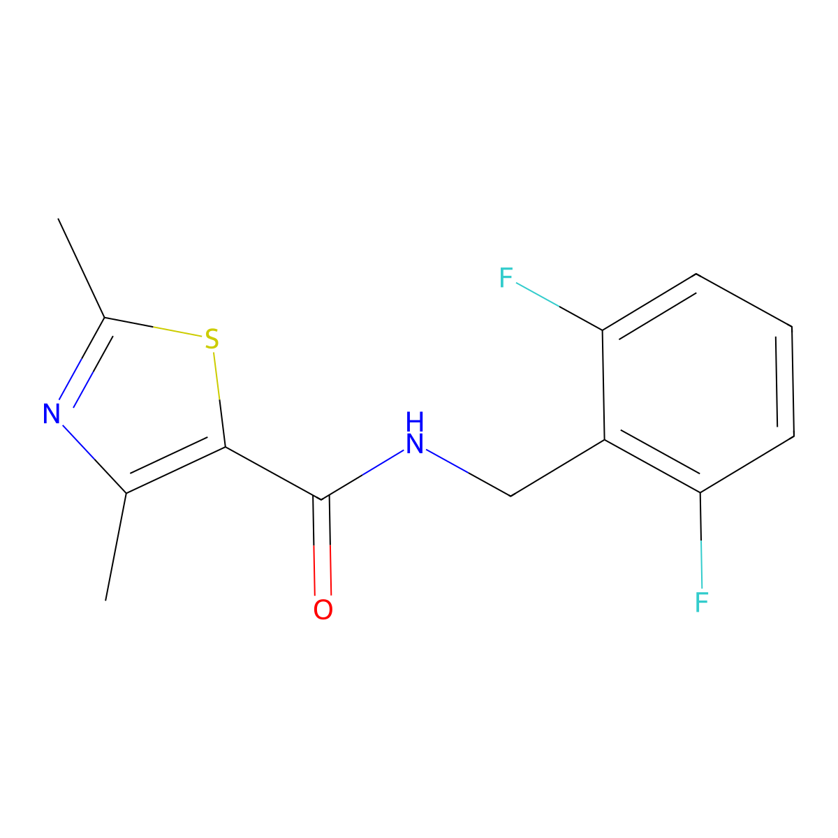 C13H12F2N2OS molecular structure, CAS 1574301-04-4