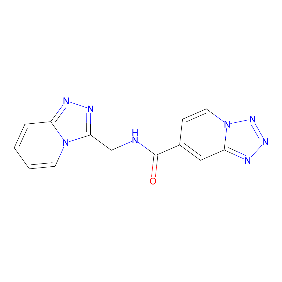N-([1,2,4]triazolo[4,3-a]pyridin-3-ylmethyl)tetrazolo[1,5-a]pyridine-7-carboxamide molecular structure, CAS 1574301-43-1