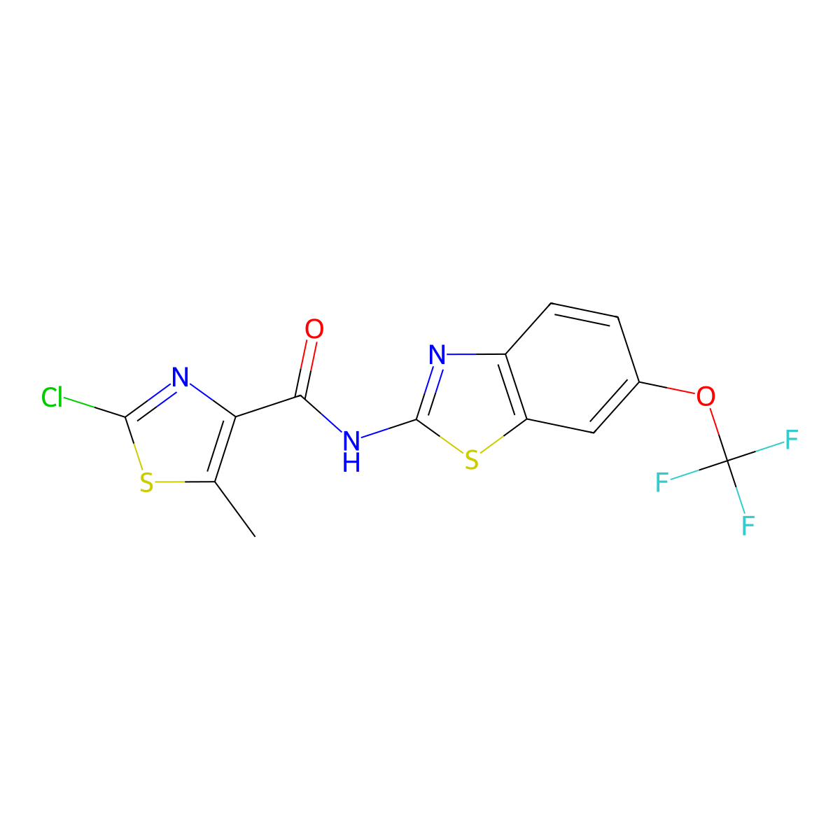 C13H7ClF3N3O2S2 molecular structure, CAS 1574301-98-6