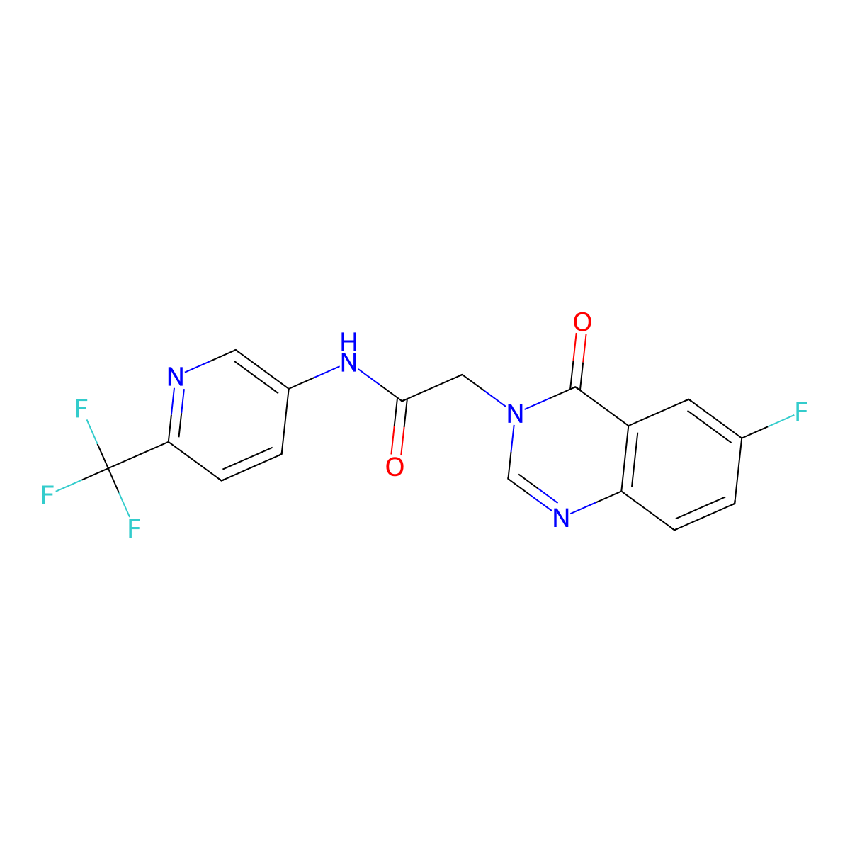 C16H10F4N4O2 molecular structure, CAS 1574303-11-9