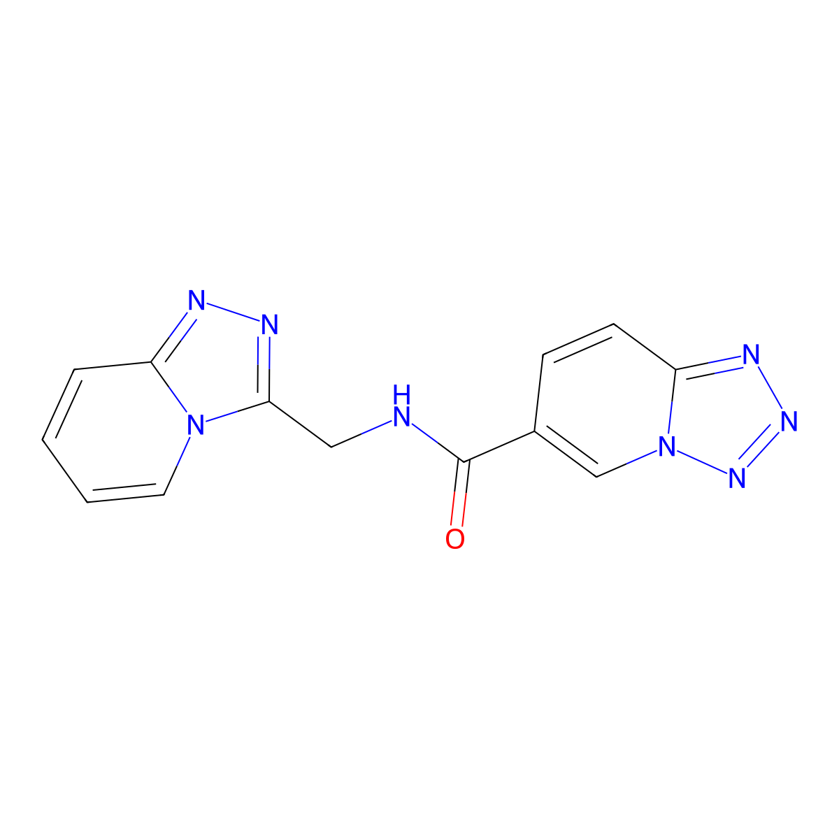 N-([1,2,4]triazolo[4,3-a]pyridin-3-ylmethyl)tetrazolo[1,5-a]pyridine-6-carboxamide molecular structure, CAS 1574303-60-8
