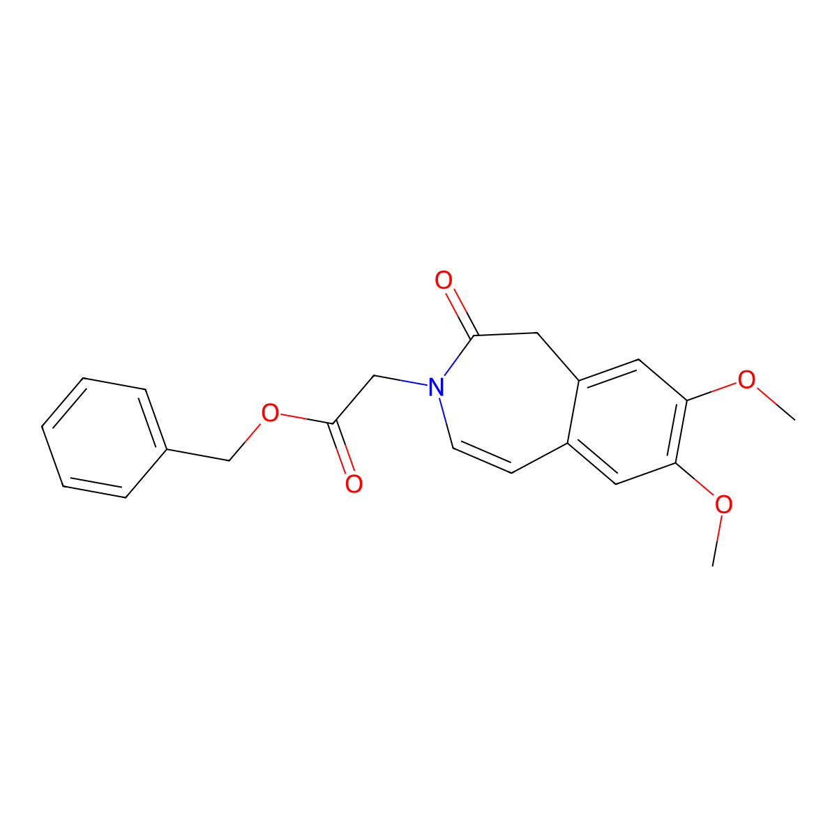 benzyl (7,8-dimethoxy-2-oxo-1,2-dihydro-3H-3-benzazepin-3-yl)acetate molecular structure, CAS 1574307-85-9