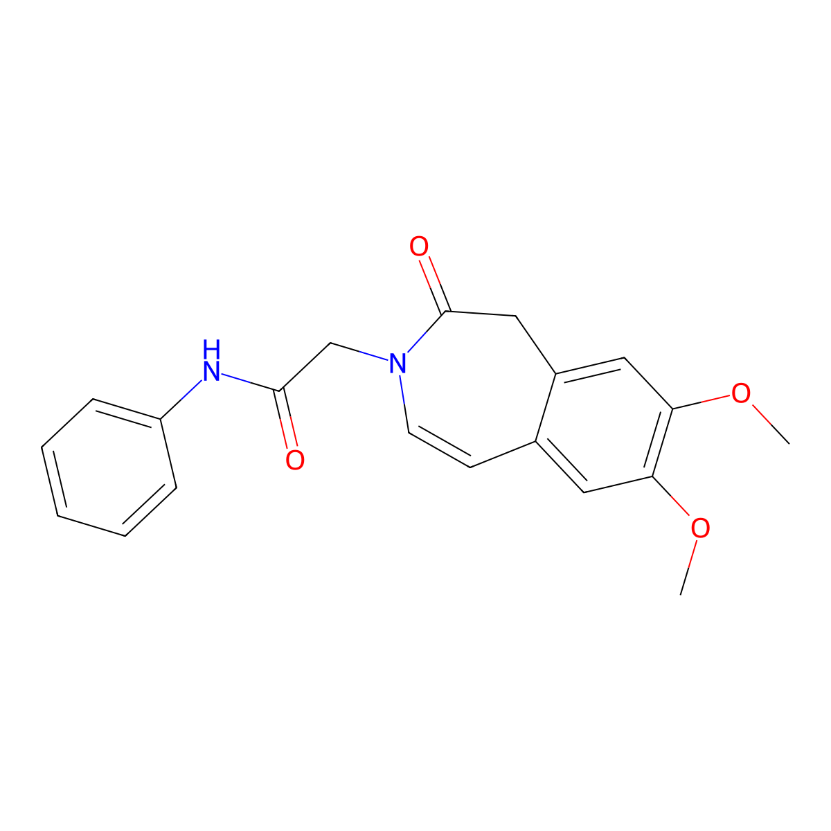 2-(7,8-dimethoxy-2-oxo-1,2-dihydro-3H-3-benzazepin-3-yl)-N-phenylacetamide molecular structure, CAS 1574308-54-5