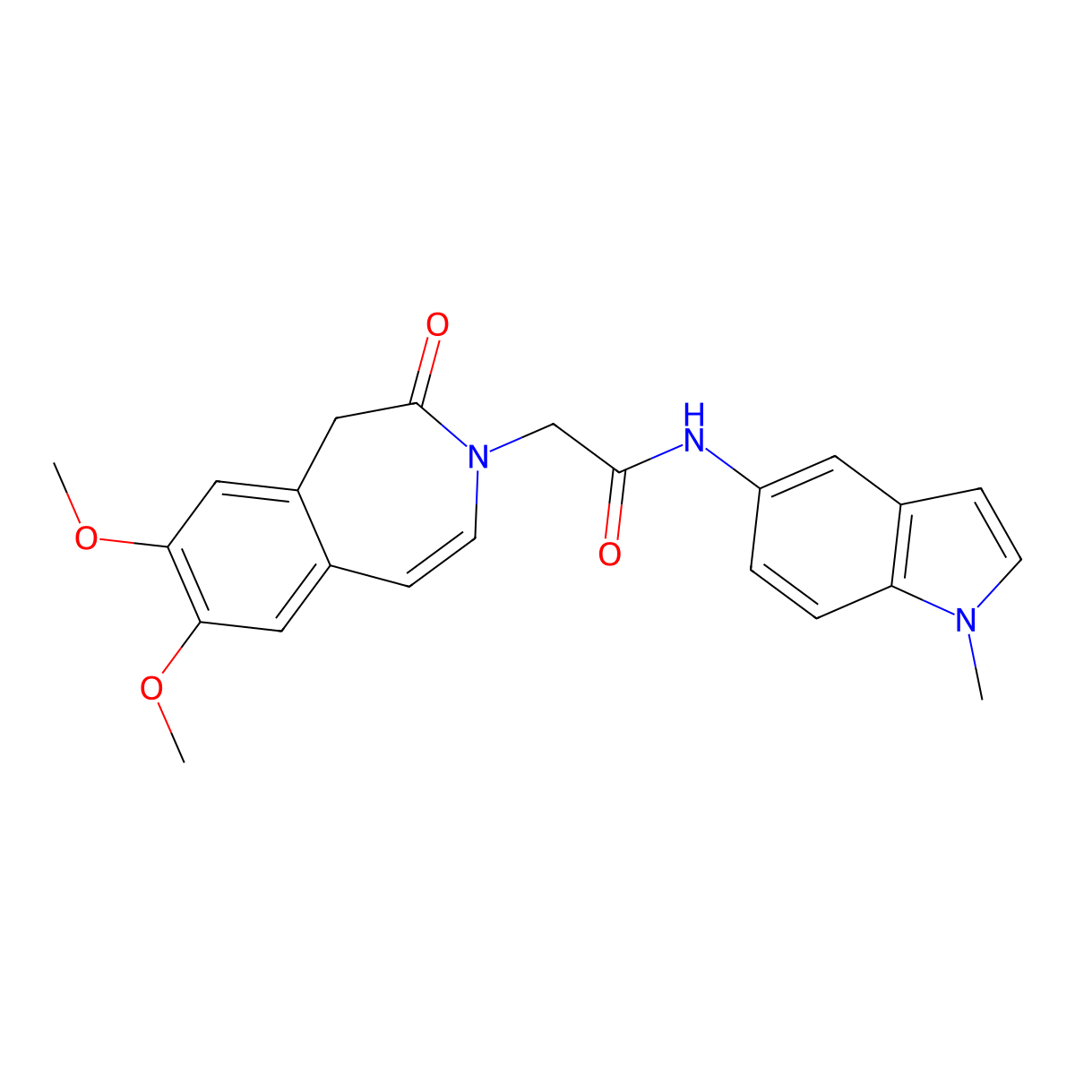 2-(7,8-dimethoxy-2-oxo-1,2-dihydro-3H-3-benzazepin-3-yl)-N-(1-methyl-1H-indol-5-yl)acetamide molecular structure, CAS 1574318-93-6