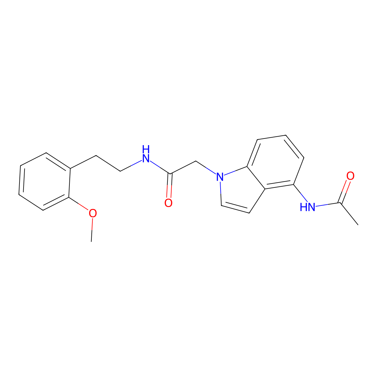 2-[4-(acetylamino)-1H-indol-1-yl]-N-(2-methoxyphenethyl)acetamide molecular structure, CAS 1574320-71-0