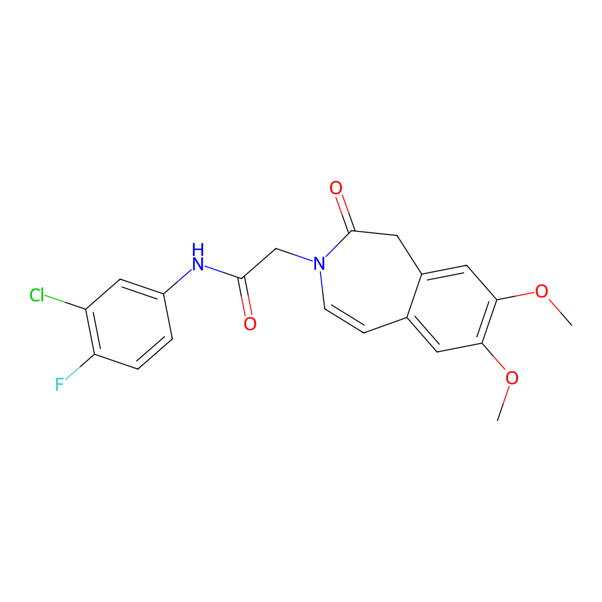 C20H18ClFN2O4 molecular structure, CAS 1574338-42-3