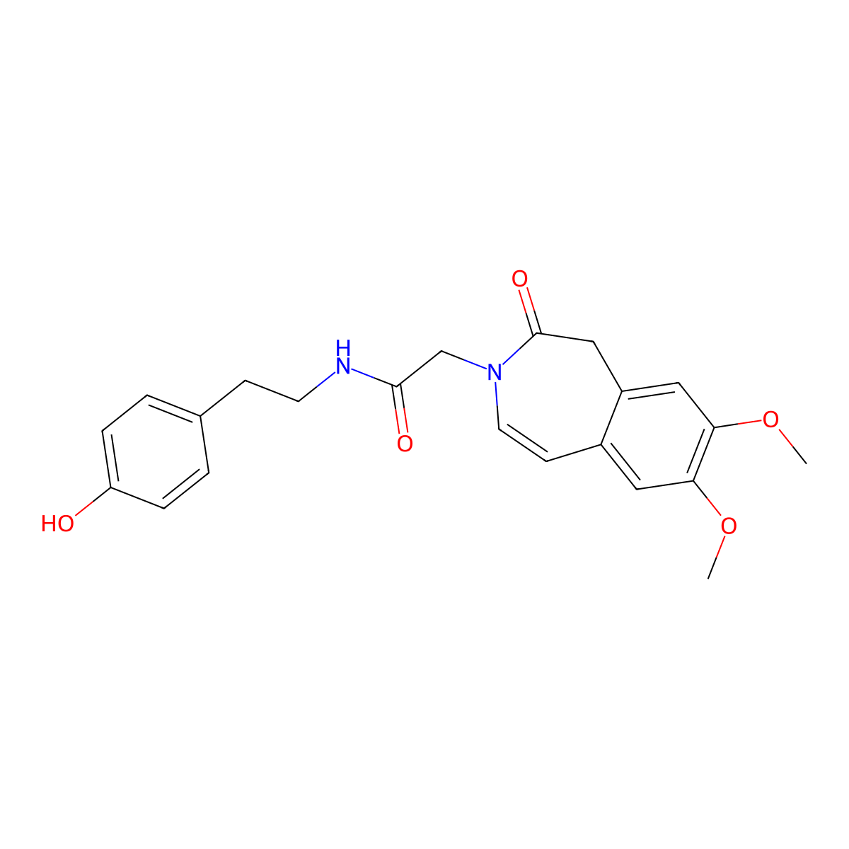 2-(7,8-dimethoxy-2-oxo-1H-benzo[d]azepin-3(2H)-yl)-N-(4-hydroxyphenethyl)acetamide molecular structure, CAS 1574343-97-7