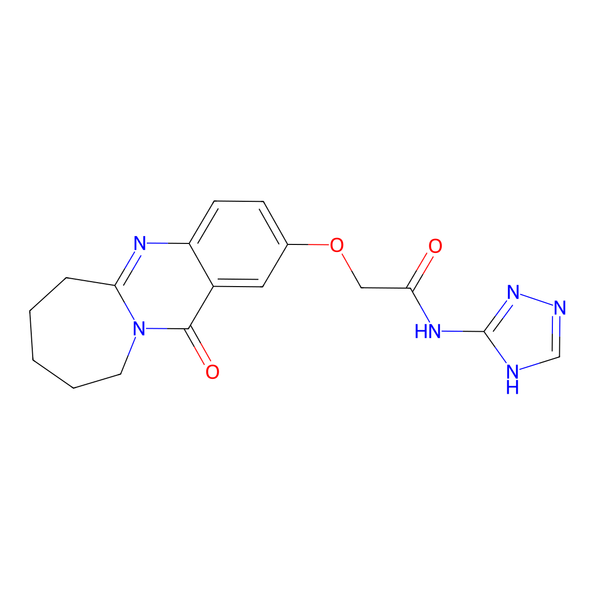 2-[(12-oxo-6,7,8,9,10,12-hexahydroazepino[2,1-b]quinazolin-2-yl)oxy]-N-(4H-1,2,4-triazol-3-yl)acetamide molecular structure, CAS 1574351-31-7