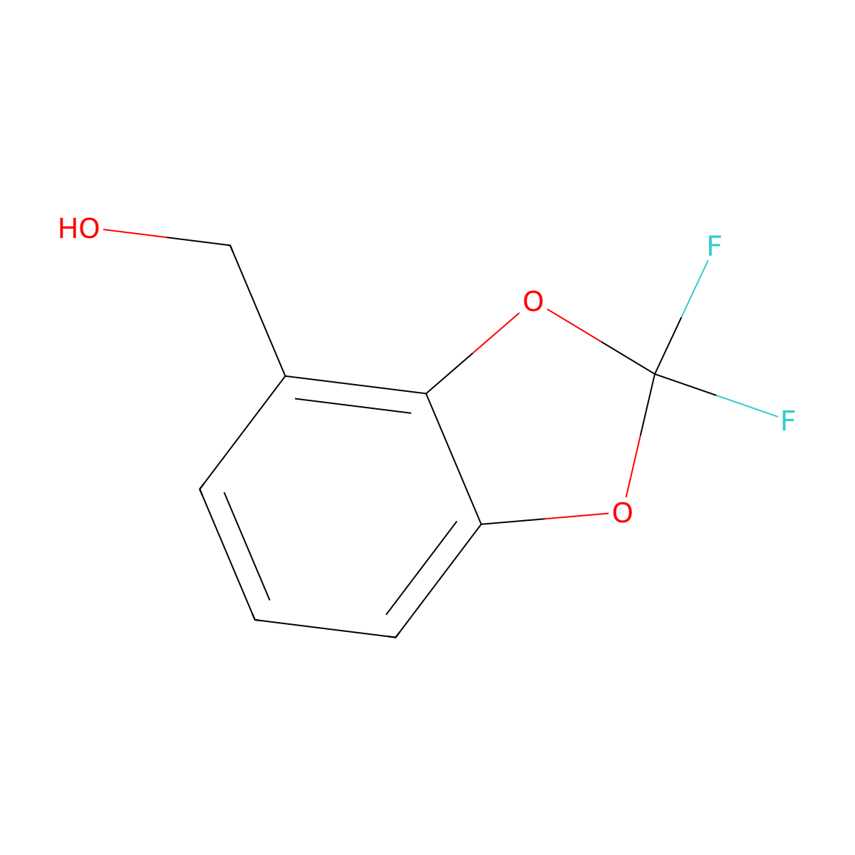 2,2-Difluoro-1,3-benzodioxole-4-methanol molecular structure, CAS 157437-25-7