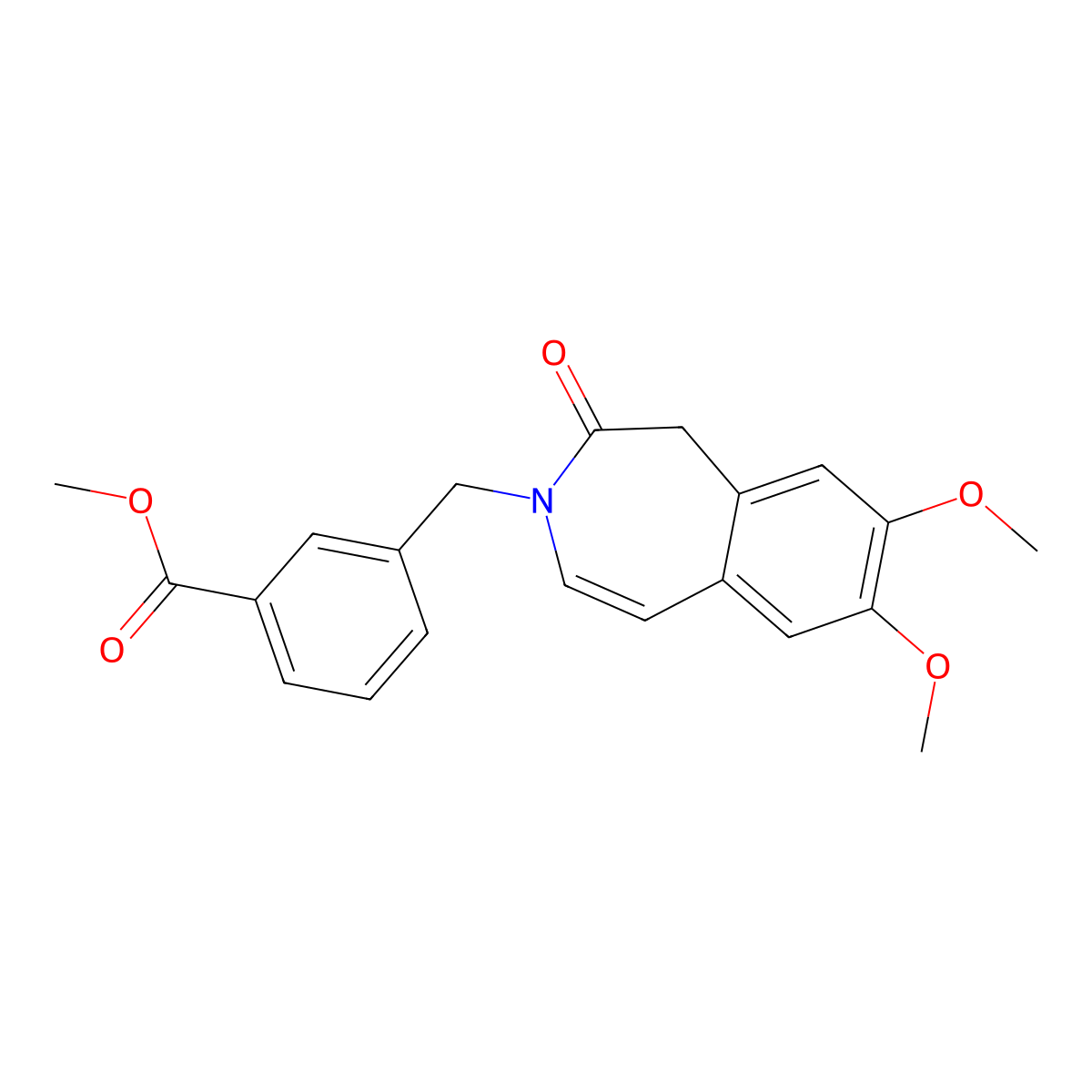 methyl 3-[(7,8-dimethoxy-2-oxo-1,2-dihydro-3H-3-benzazepin-3-yl)methyl]benzoate molecular structure, CAS 1574392-53-2