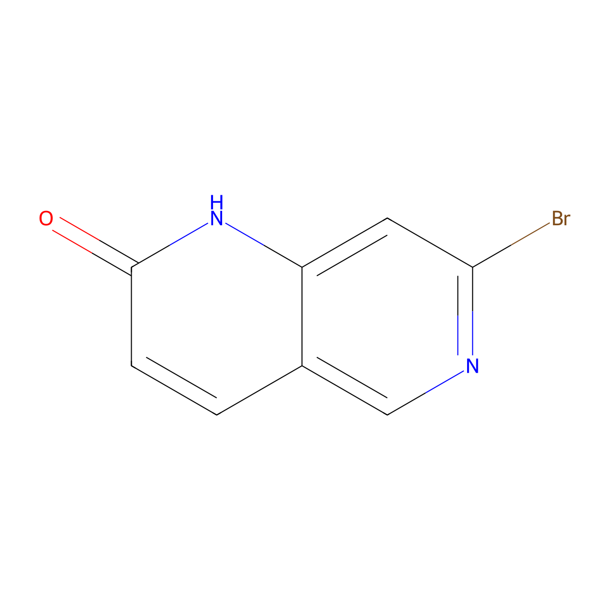 7-Bromo-1,6-naphthyridin-2(1H)-one molecular structure, CAS 1574395-48-4