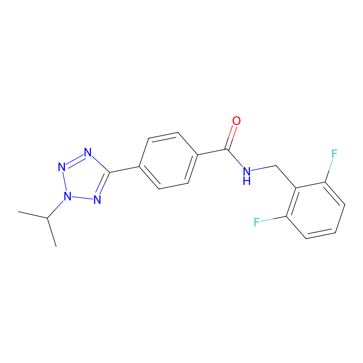 C18H17F2N5O molecular structure, CAS 1574398-12-1
