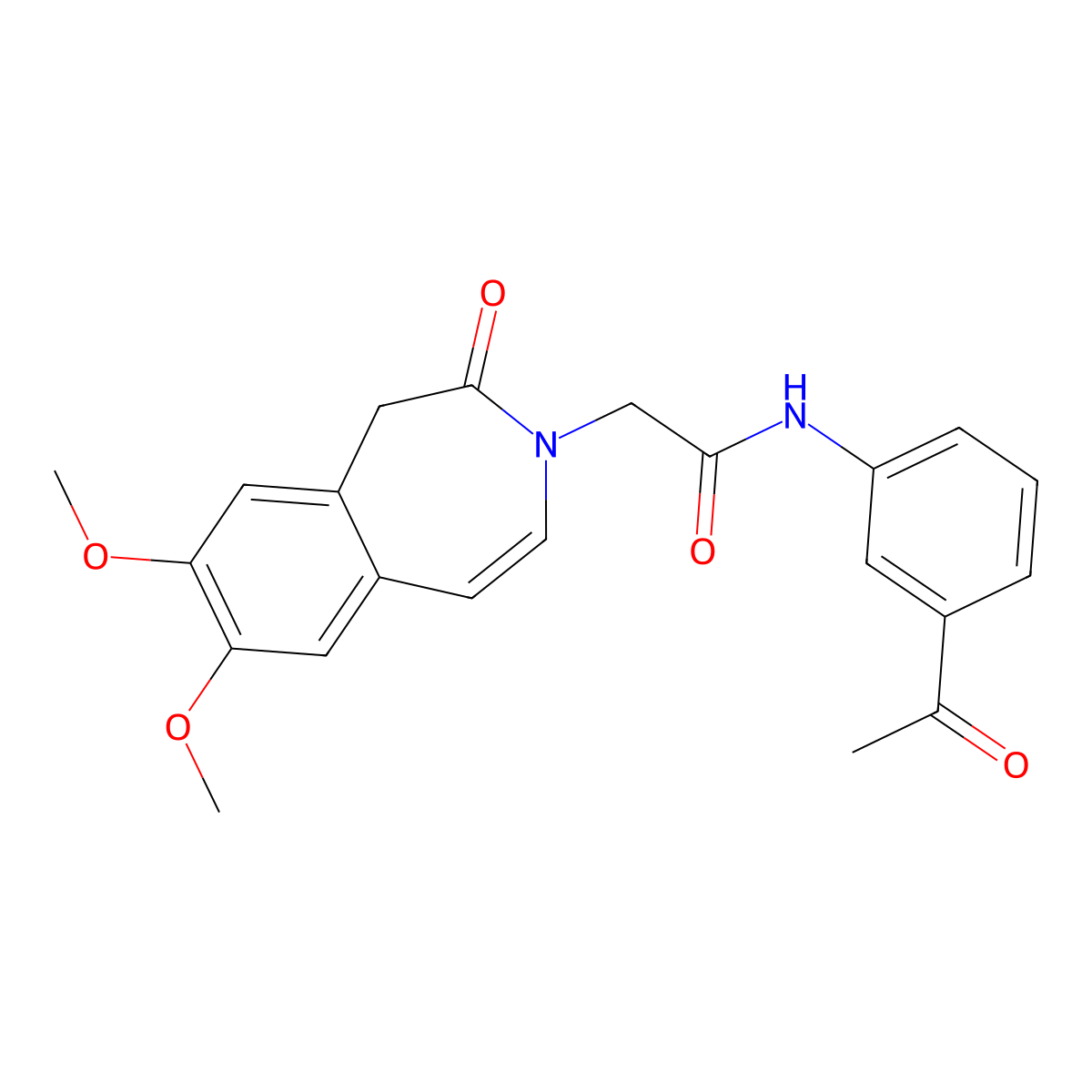 N-(3-acetylphenyl)-2-(7,8-dimethoxy-2-oxo-1,2-dihydro-3H-3-benzazepin-3-yl)acetamide molecular structure, CAS 1574403-06-7