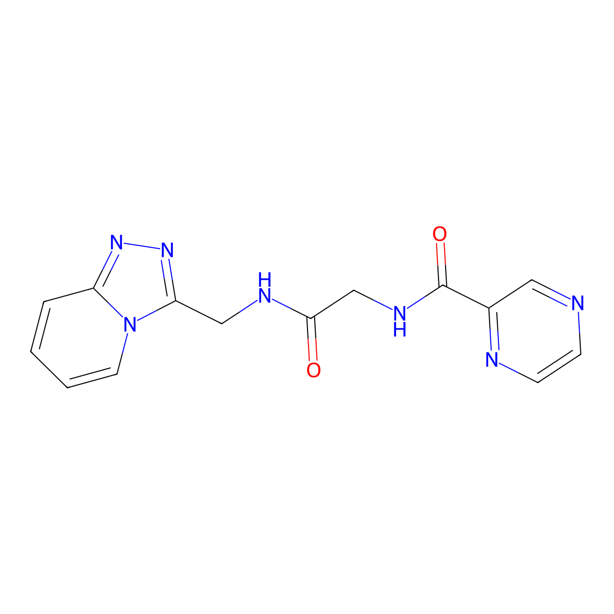 N-{2-oxo-2-[([1,2,4]triazolo[4,3-a]pyridin-3-ylmethyl)amino]ethyl}-2-pyrazinecarboxamide molecular structure, CAS 1574406-12-4