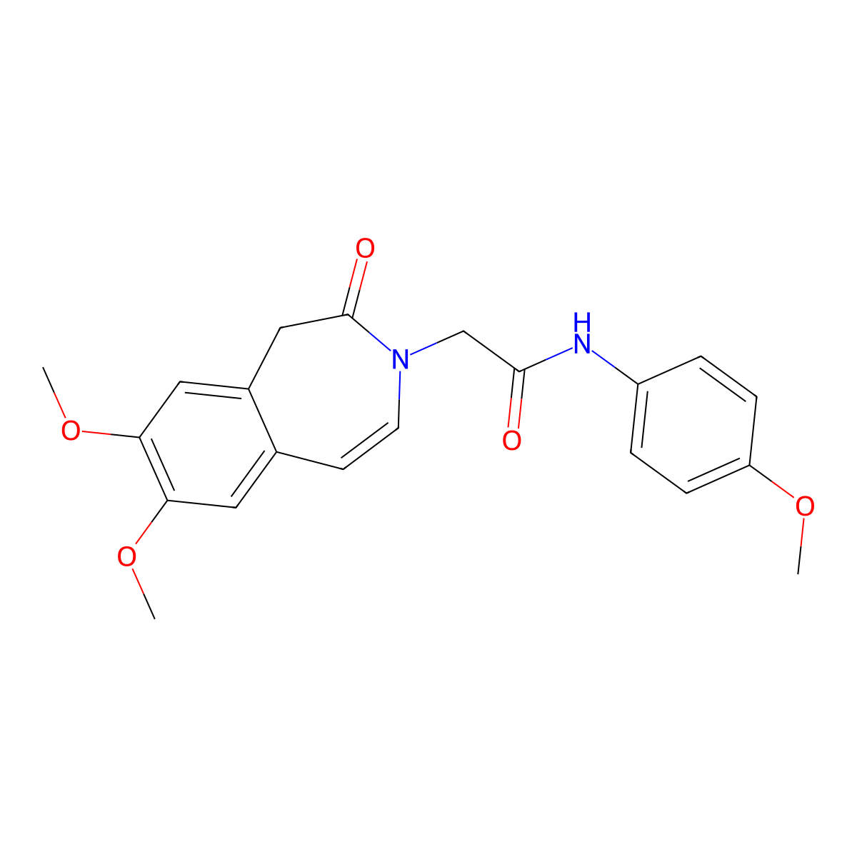 2-(7,8-dimethoxy-2-oxo-1,2-dihydro-3H-3-benzazepin-3-yl)-N-(4-methoxyphenyl)acetamide molecular structure, CAS 1574409-52-1