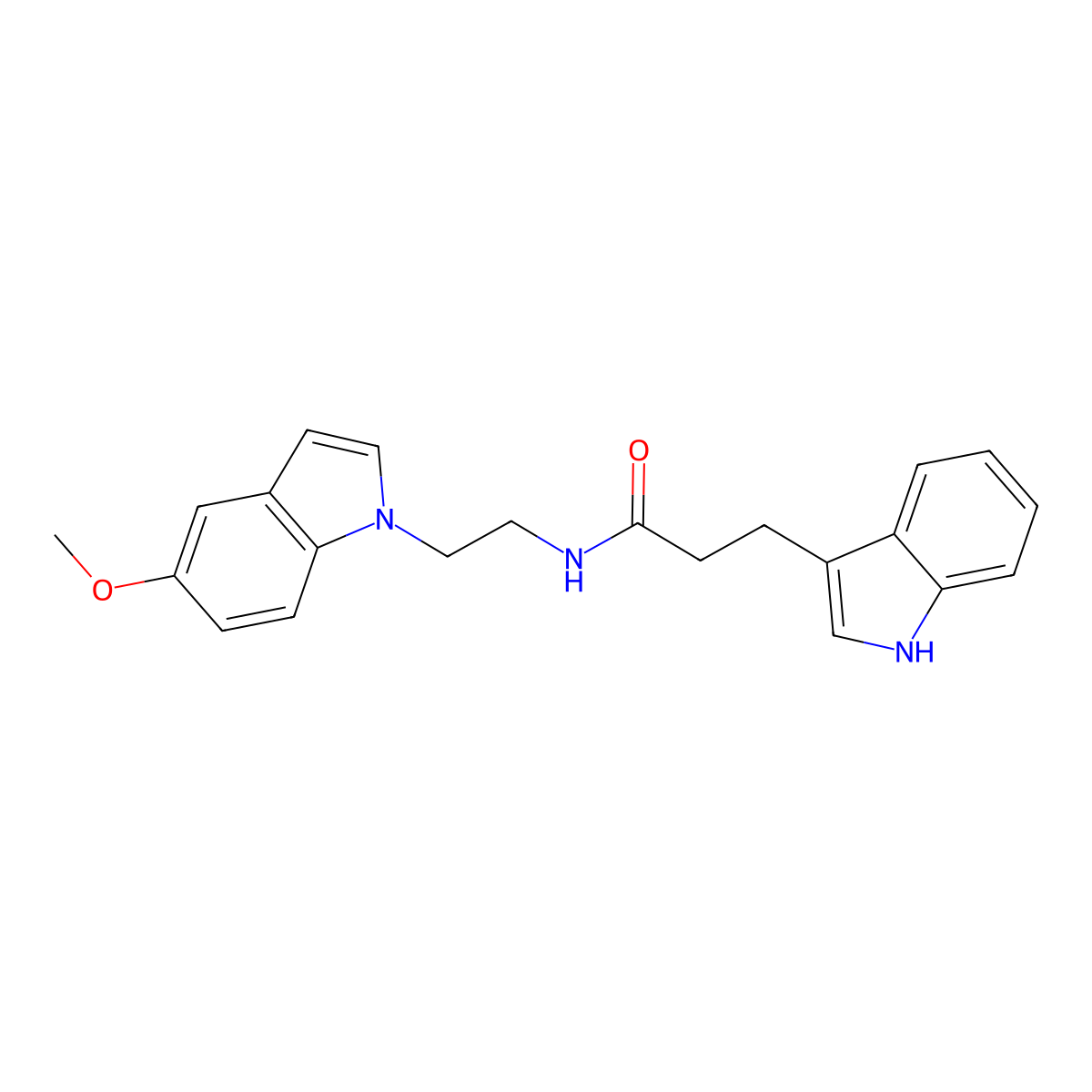 3-(1H-indol-3-yl)-N-[2-(5-methoxy-1H-indol-1-yl)ethyl]propanamide molecular structure, CAS 1574410-58-4