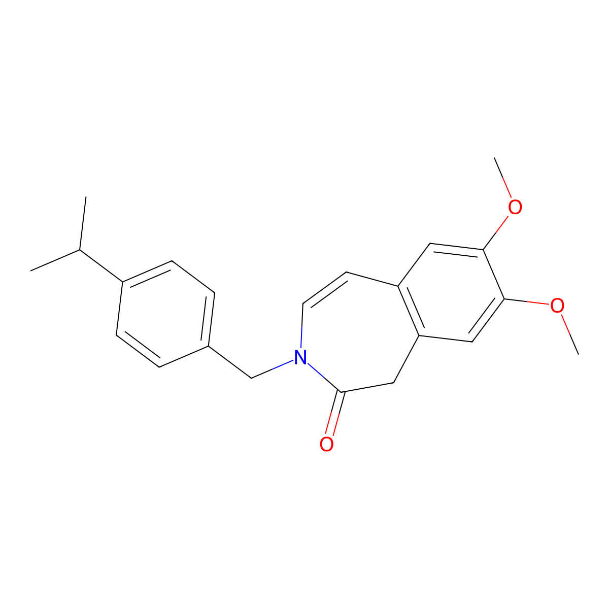 3-(4-isopropylbenzyl)-7,8-dimethoxy-1,3-dihydro-2H-3-benzazepin-2-one molecular structure, CAS 1574410-79-9