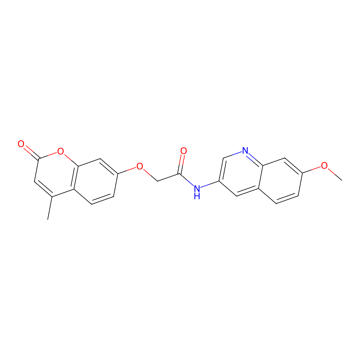 N-(7-methoxyquinolin-3-yl)-2-[(4-methyl-2-oxo-2H-chromen-7-yl)oxy]acetamide molecular structure, CAS 1574412-01-3