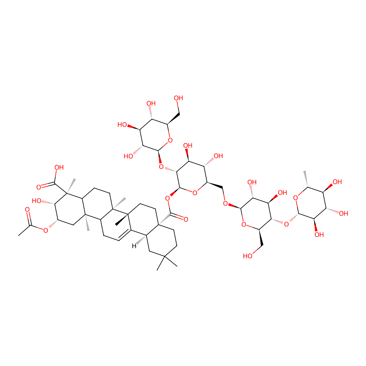 Herniariasaponin 2 molecular structure, CAS 157446-62-3