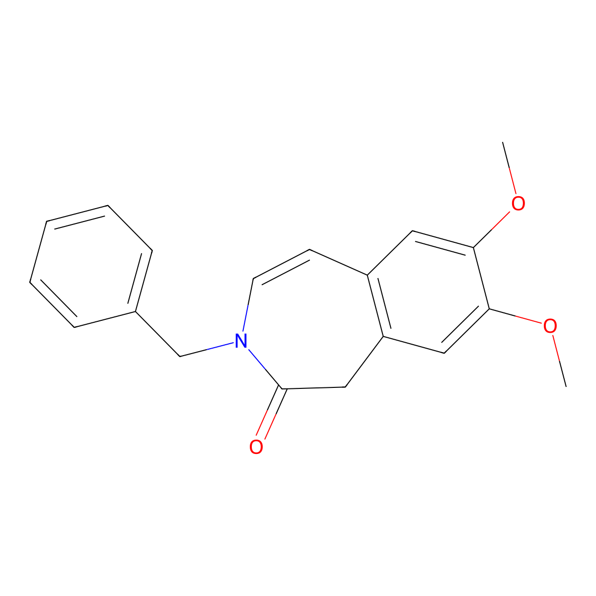 3-benzyl-7,8-dimethoxy-1,3-dihydro-2H-3-benzazepin-2-one molecular structure, CAS 1574470-91-9