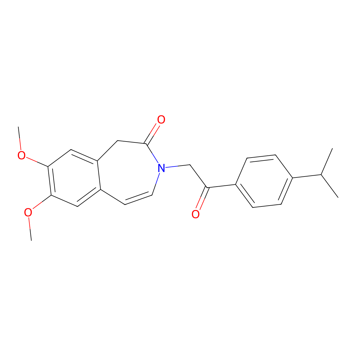 3-[2-(4-isopropylphenyl)-2-oxoethyl]-7,8-dimethoxy-1,3-dihydro-2H-3-benzazepin-2-one molecular structure, CAS 1574472-81-3