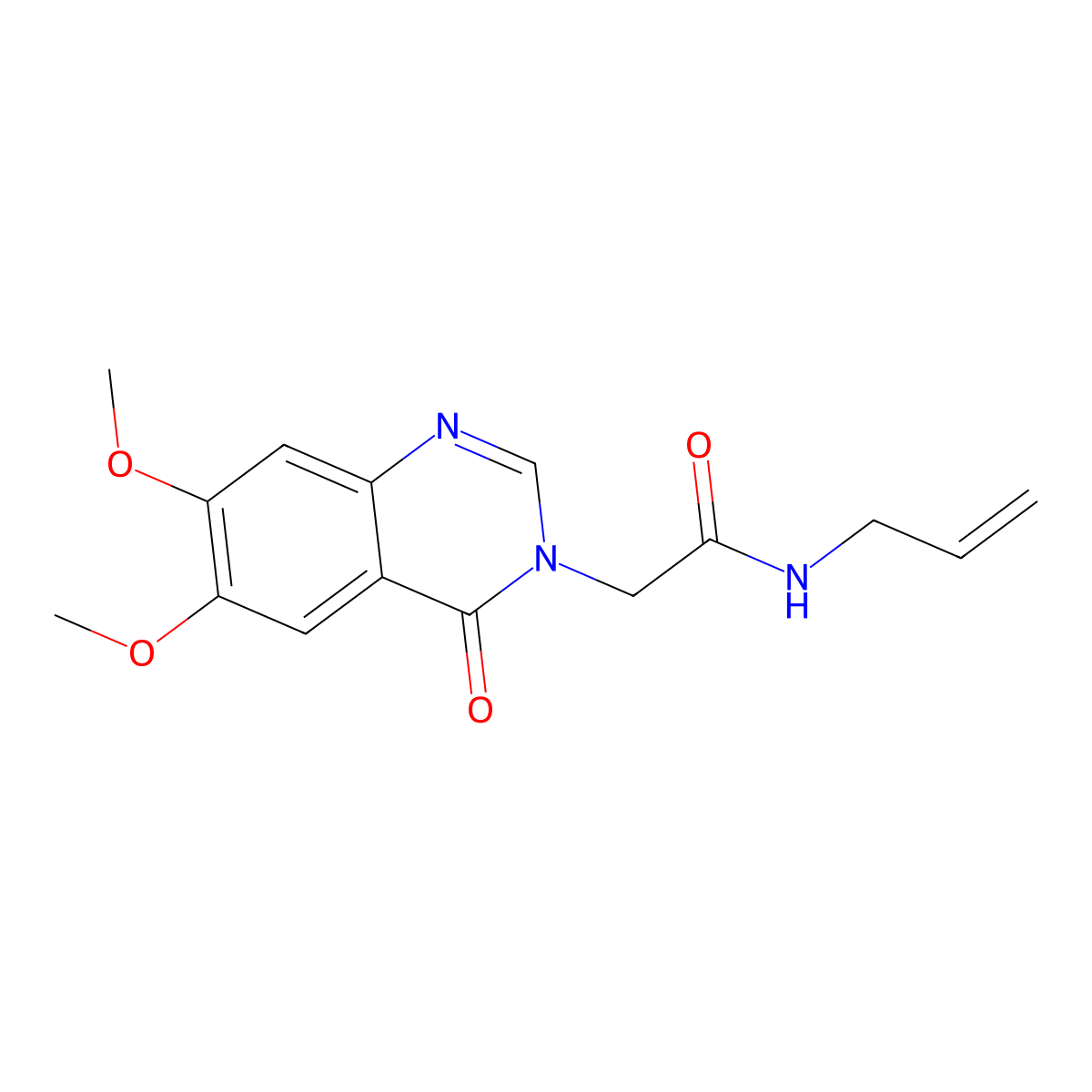 2-(6,7-dimethoxy-4-oxoquinazolin-3(4H)-yl)-N-(prop-2-en-1-yl)acetamide molecular structure, CAS 1574473-61-2