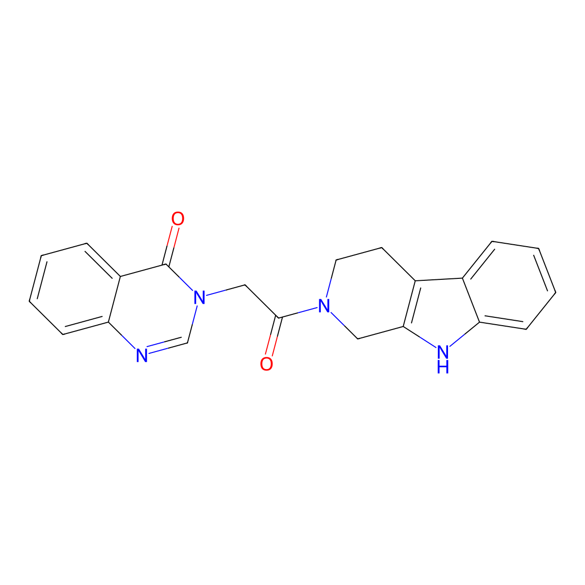 3-[2-oxo-2-(1,3,4,9-tetrahydro-2H-beta-carbolin-2-yl)ethyl]quinazolin-4(3H)-one molecular structure, CAS 1574474-49-9