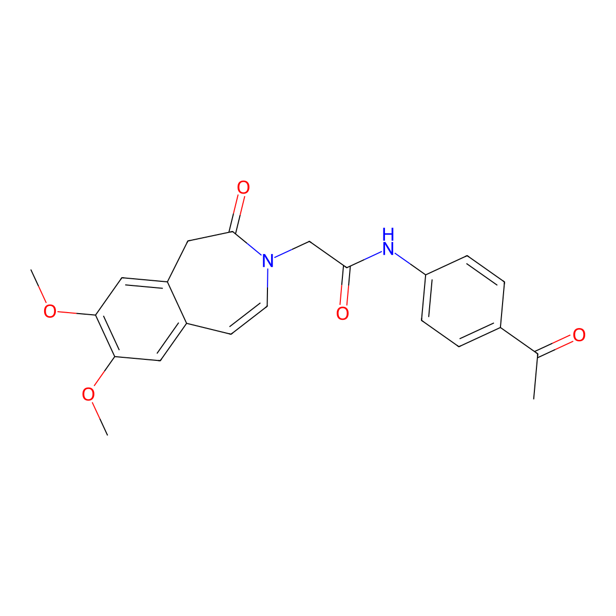 N-(4-acetylphenyl)-2-(7,8-dimethoxy-2-oxo-1,2-dihydro-3H-3-benzazepin-3-yl)acetamide molecular structure, CAS 1574478-64-0
