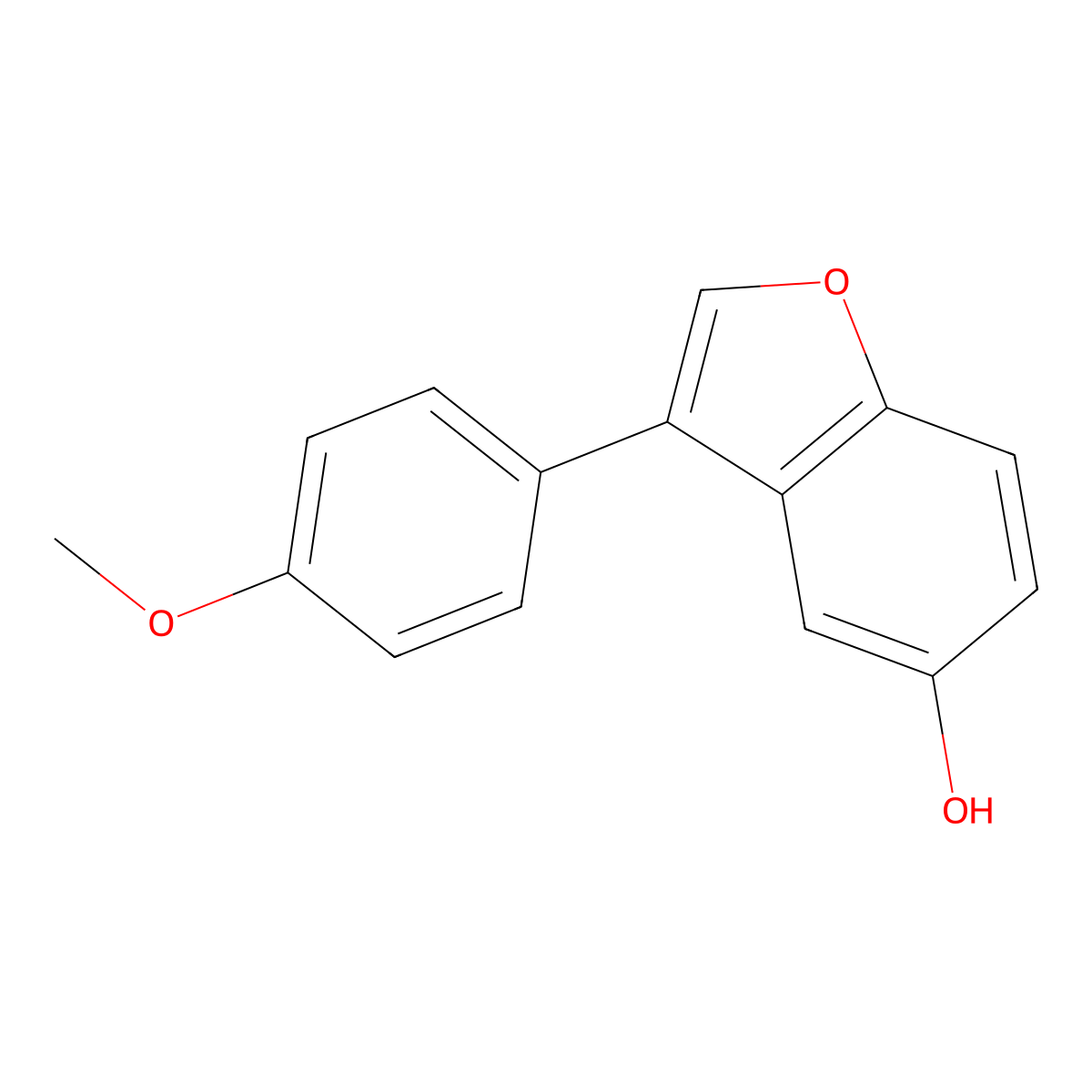 3-(4-Methoxyphenyl)benzofuran-5-ol molecular structure, CAS 1574478-65-1
