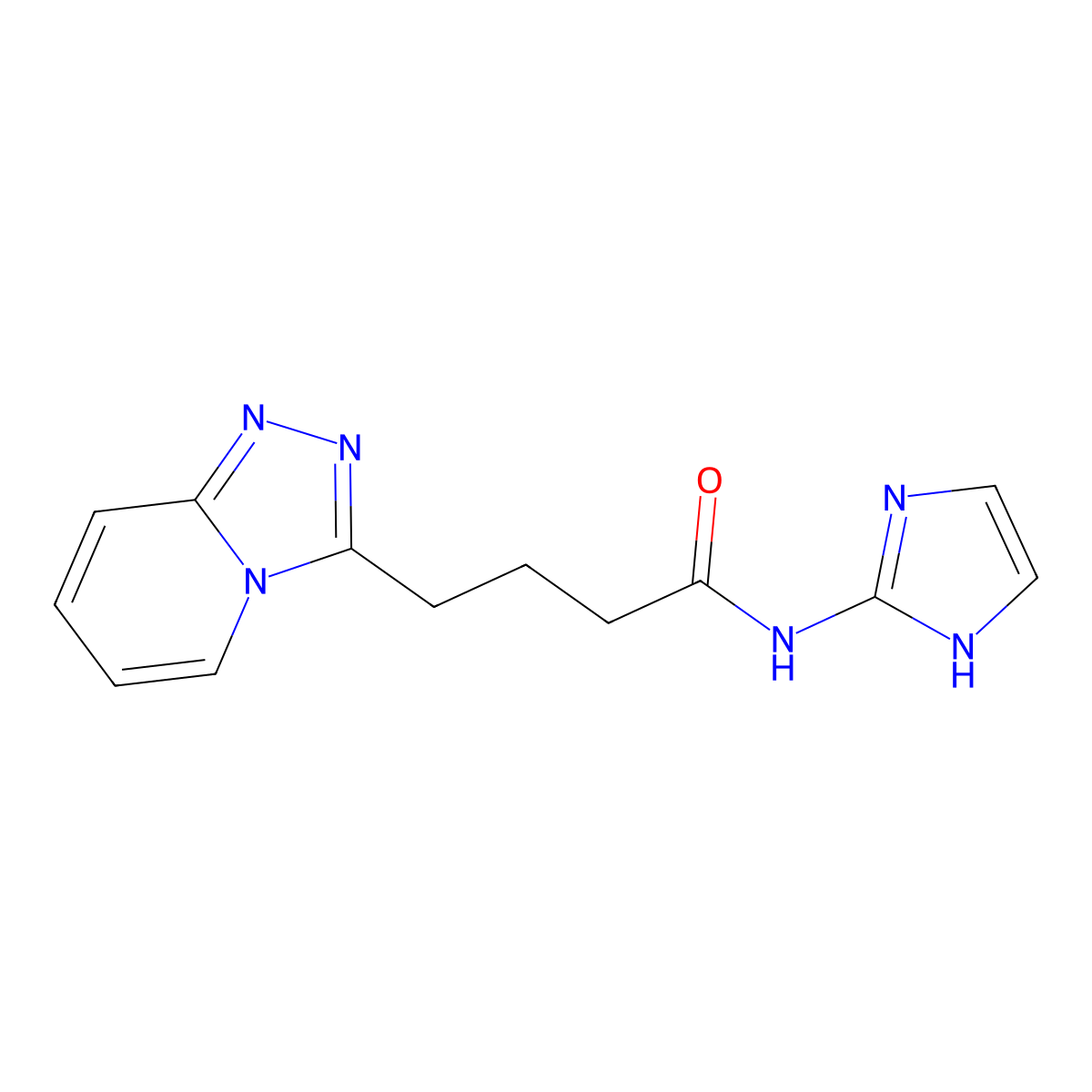 N-(1H-imidazol-2-yl)-4-([1,2,4]triazolo[4,3-a]pyridin-3-yl)butanamide molecular structure, CAS 1574494-04-4