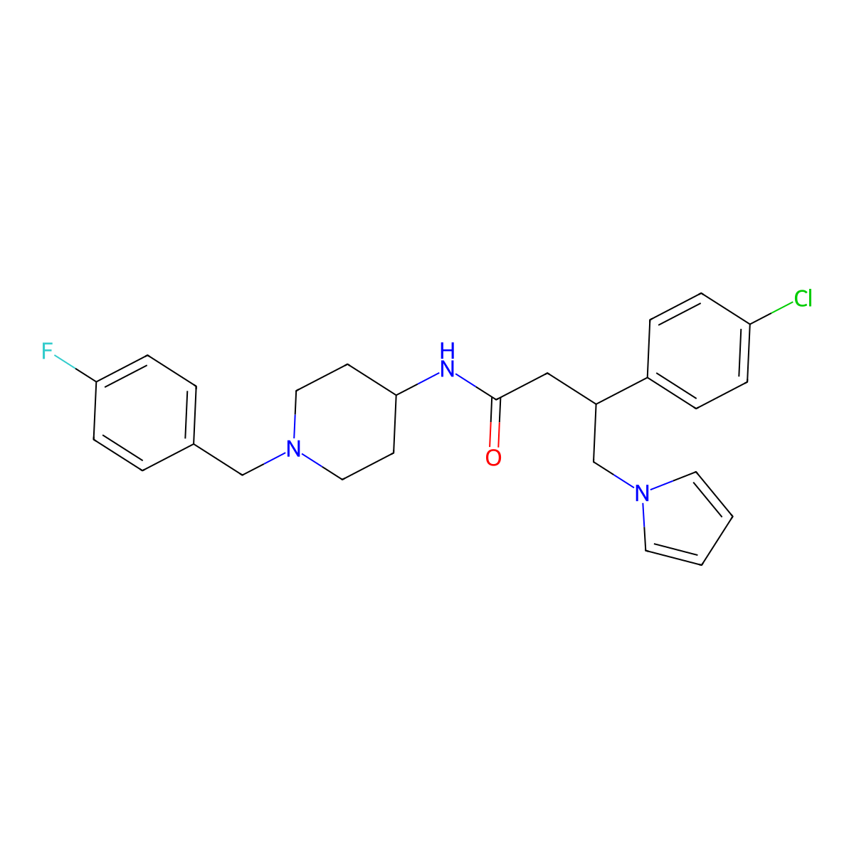C26H29ClFN3O molecular structure, CAS 1574517-10-4