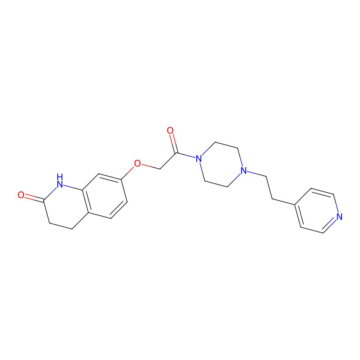 2-[(2-Hydroxy-3,4-dihydroquinolin-7-yl)oxy]-1-{4-[2-(pyridin-4-yl)ethyl]piperazin-1-yl}ethanone molecular structure, CAS 1574517-16-0