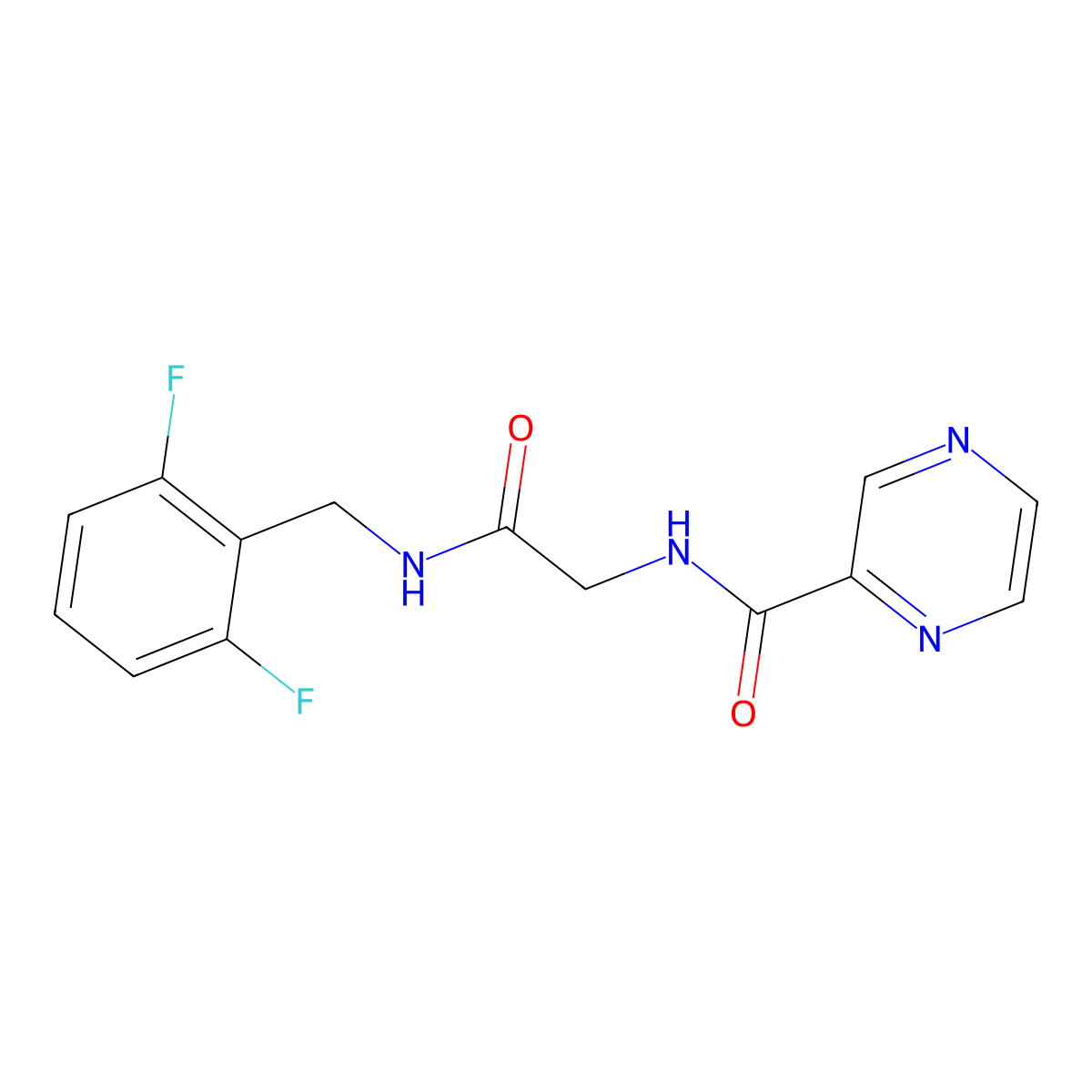 C14H12F2N4O2 molecular structure, CAS 1574518-37-8
