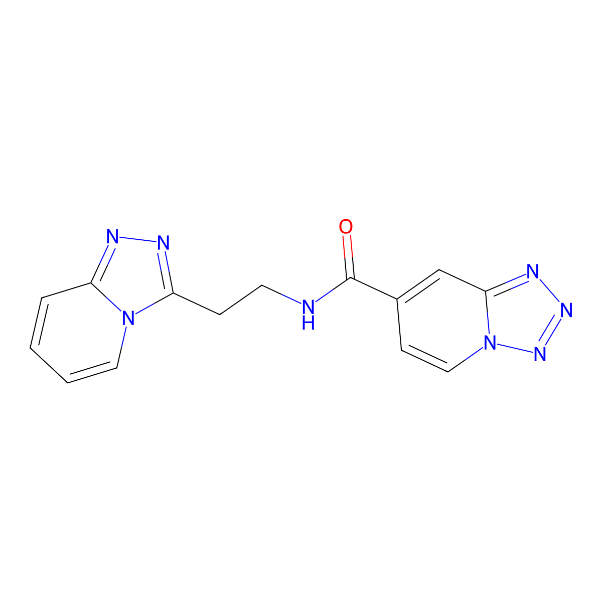 N-[2-([1,2,4]triazolo[4,3-a]pyridin-3-yl)ethyl]tetrazolo[1,5-a]pyridine-7-carboxamide molecular structure, CAS 1574529-03-5