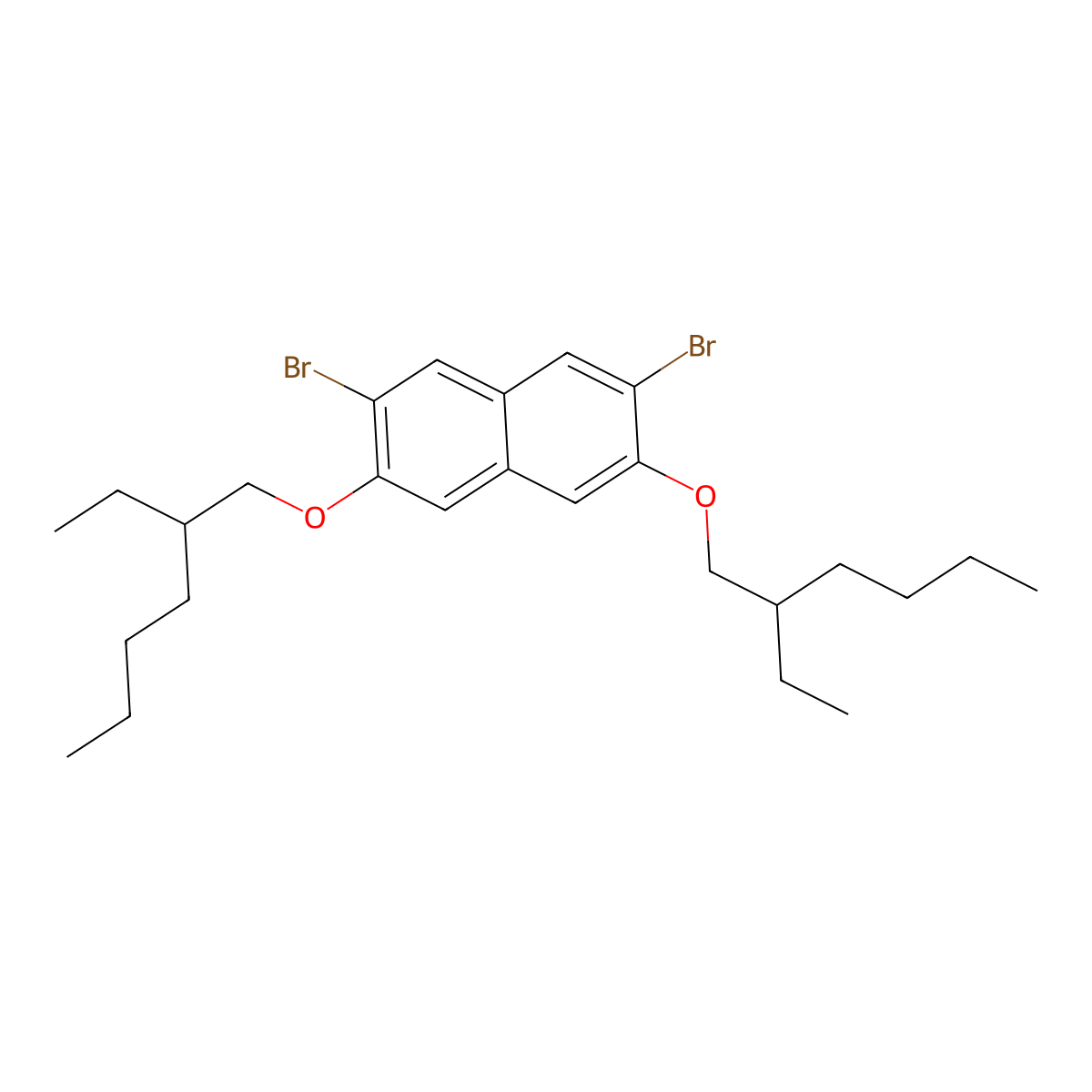 2,7-Dibromo-3,6-bis[(2-ethylhexyl)oxy]naphthalene molecular structure, CAS 1574583-30-4