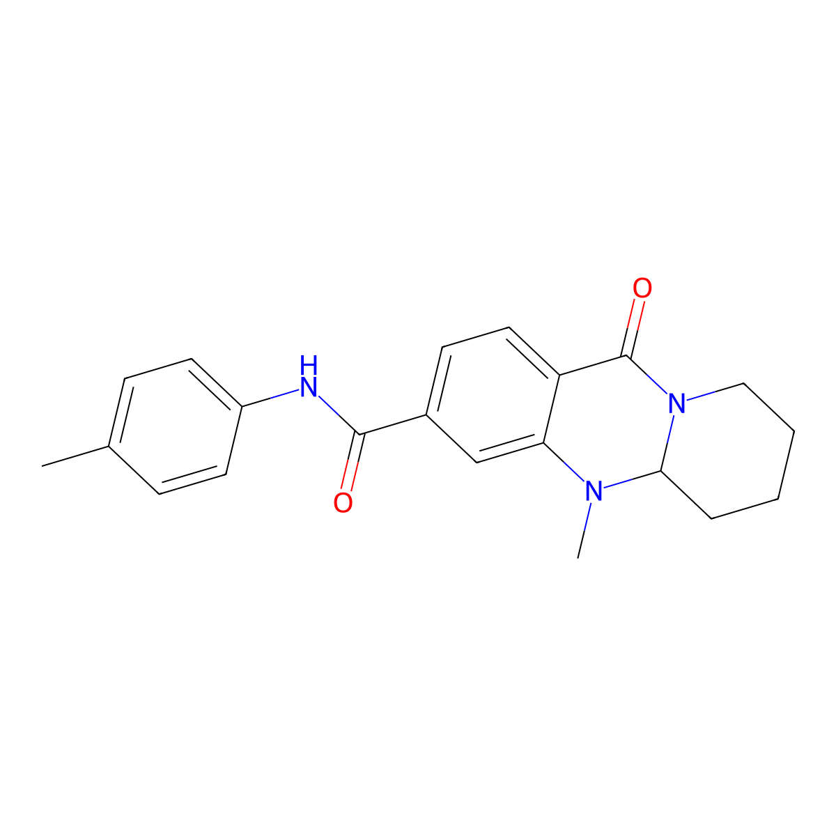 5-methyl-N-(4-methylphenyl)-11-oxo-5,6,7,8,9,11-hexahydro-5aH-pyrido[2,1-b]quinazoline-3-carboxamide molecular structure, CAS 1574583-97-3