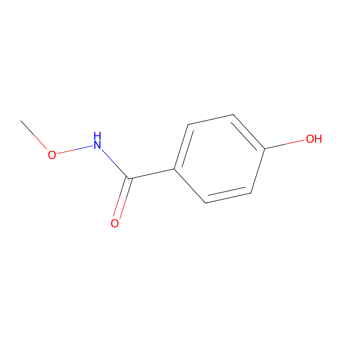 4-hydroxy-N-methoxybenzamide molecular structure, CAS 157465-46-8