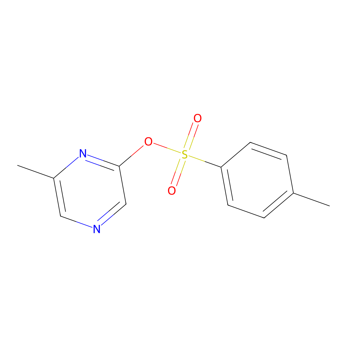 6-Methylpyrazin-2-yl 4-methylbenzene-1-sulfonate molecular structure, CAS 157465-81-1