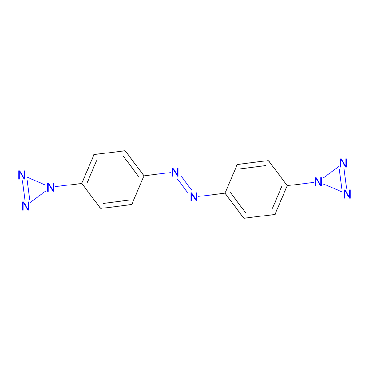 1-{4-[(1E)-2-[4-(1H-Triazirin-1-YL)phenyl]diazen-1-YL]phenyl}-1H-triazirine molecular structure, CAS 1574814-80-4