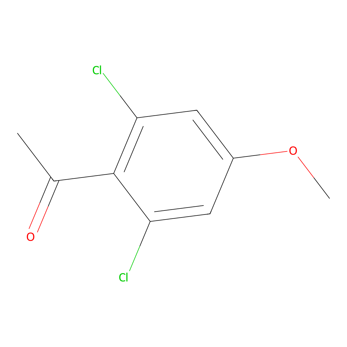 1-(2,6-Dichloro-4-methoxyphenyl)ethanone molecular structure, CAS 157487-30-4