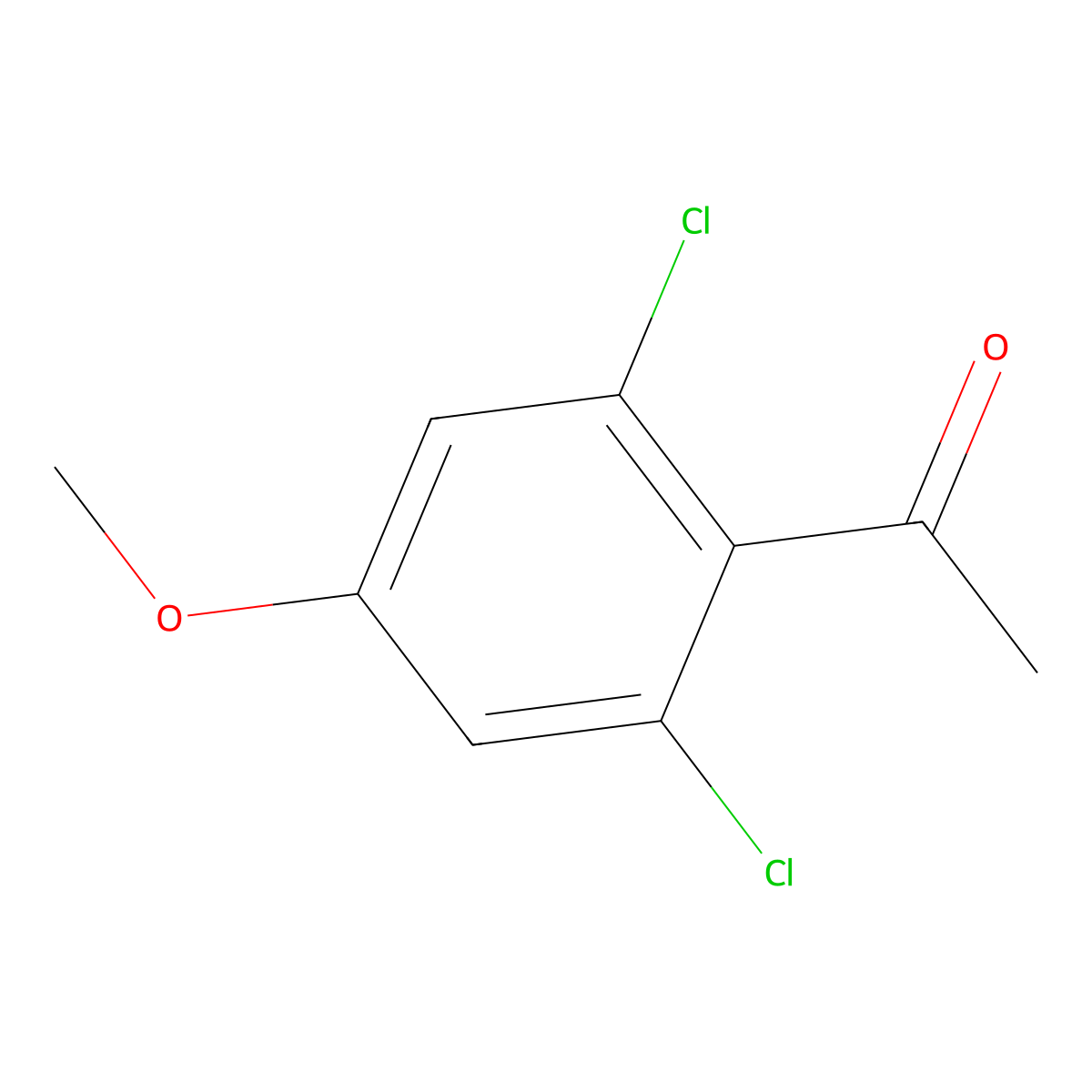 1-(2,6-Dichloro-4-methoxyphenyl)ethanone molecular structure, CAS 157487-30-4