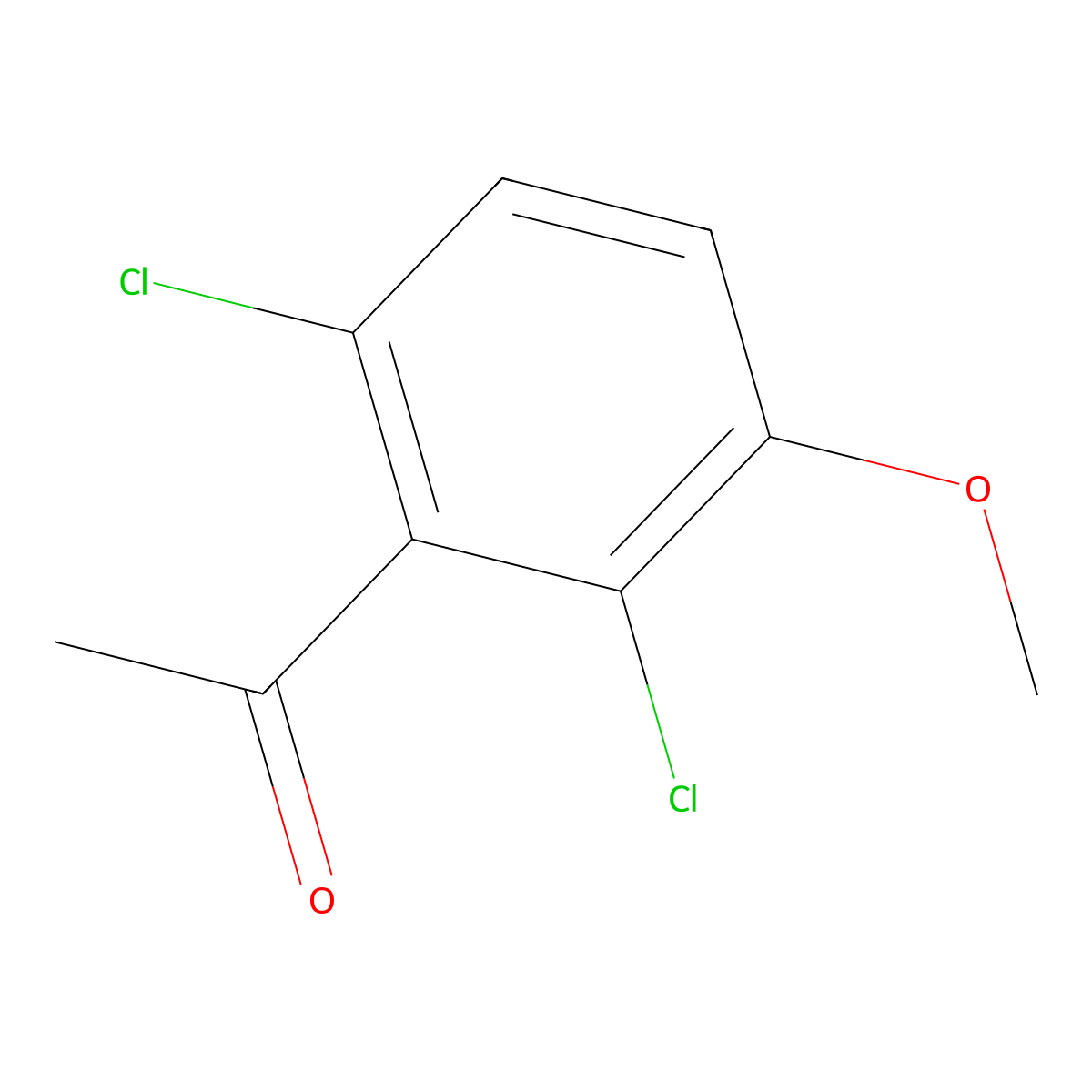 1-(2,6-Dichloro-3-methoxyphenyl)ethanone molecular structure, CAS 157487-31-5