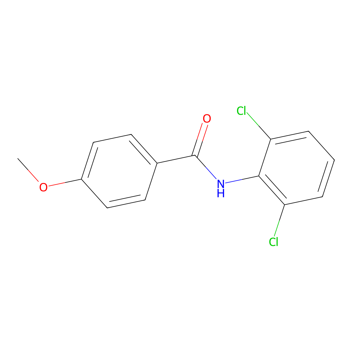 2',6'-Dichloro-4-methoxybenzanilide molecular structure, CAS 157491-16-2